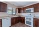 Bright kitchen features extensive cabinetry and modern appliances, offering functionality and style at 950 E Kelsi Ave, San Tan Valley, AZ 85140
