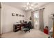 Office space featuring neutral paint, a ceiling fan and natural light at 950 N Sailors Way, Gilbert, AZ 85234