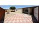 Backyard with paver patio and partial shade at 10951 N 91St Ave # 16, Peoria, AZ 85345