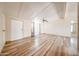 Bright living room featuring wood-look flooring, offering a clean, modern aesthetic at 10951 N 91St Ave # 16, Peoria, AZ 85345
