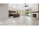 Open concept kitchen with island, stainless appliances, and lots of natural light at 14717 N 97Th Pl, Scottsdale, AZ 85260