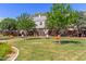 Lush common area with comfortable seating and mature trees at 1600 N Saba St # 143, Chandler, AZ 85225