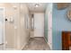 Inviting entryway with neutral walls, stylish tile flooring, and security system at 21084 E Cherrywood Dr, Queen Creek, AZ 85142