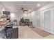 Bright office space with tile floors, natural light, and dual computer workstations at 2114 N 69Th Pl, Scottsdale, AZ 85257