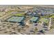 Aerial view of the community tennis courts, pickleball courts, and clubhouse at 24953 N 172Nd Dr, Surprise, AZ 85387