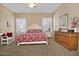 Serene main bedroom with plush carpeting, shutters, and ample natural light at 3522 W Rushmore Dr, Anthem, AZ 85086