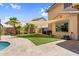 Backyard with artificial grass and pool at 3786 S Chaparral Rd, Apache Junction, AZ 85119
