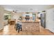 Spacious kitchen island with seating and nearby kitchen appliances at 3786 S Chaparral Rd, Apache Junction, AZ 85119