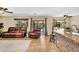 Living room flows to outdoor pool area at 3786 S Chaparral Rd, Apache Junction, AZ 85119