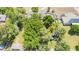 This aerial view highlights mature trees, expansive land, privacy, and a swimming pool at 3964 S Turquoise Dr, Buckeye, AZ 85326