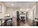 Open-concept living space combines a dining area and kitchen at 4343 N 21St St # 158, Phoenix, AZ 85016