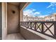 Private balcony with views of the community's exterior and the beautiful blue sky at 4455 E Paradise Village S Pkwy # 1057, Phoenix, AZ 85032