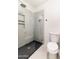 Contemporary bathroom highlighting a sleek glass-enclosed shower with a gray shower base and a modern toilet at 5505 E Mclellan Rd # 111, Mesa, AZ 85205