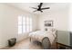Inviting bedroom features natural light from shuttered windows and a cozy bed perfect for relaxing at 5505 E Mclellan Rd # 111, Mesa, AZ 85205