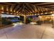 View of backyard and pool from covered patio featuring a ceiling fan and recessed lighting at 6918 E Ivyglen St, Mesa, AZ 85207