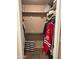 Organized closet with ample storage space and personal items at 1001 N Pasadena St # 162, Mesa, AZ 85201