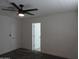 Bedroom featuring neutral carpeting and a modern ceiling fan at 1922 N 21St Pl, Phoenix, AZ 85006