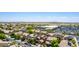 A high angle view of a neighborhood with homes and a local shopping area at 283 W Tahiti Dr, Casa Grande, AZ 85122