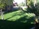 A lush green backyard featuring a mix of vegetation and a well-maintained lawn at 4083 E Rustler Way, Gilbert, AZ 85297