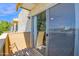 Private balcony with sliding glass door offers outdoor living space and scenic neighborhood views at 4600 N 68Th St # 370, Scottsdale, AZ 85251
