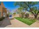 Backyard features artificial turf, a putting green, and a spiral staircase leading to an upper level at 4727 E Rancho Caliente Dr, Cave Creek, AZ 85331