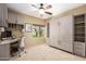 Functional bedroom design with wall bed, built-in desk, and ample storage at 4727 E Rancho Caliente Dr, Cave Creek, AZ 85331