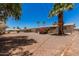 The backyard includes vibrant flora and gravel, creating a unique desert landscape at 5415 E Butte St, Mesa, AZ 85205