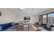 Bright lounge space with comfortable seating, TV, and view of backyard at 6802 E Oak St, Scottsdale, AZ 85257