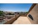 Balcony view of a neighborhood with well-maintained homes and clear blue skies at 853 W Hemlock Way, Chandler, AZ 85248