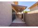 Private patio features a covered area and gated entry at 8538 E Portland St, Scottsdale, AZ 85257