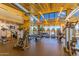Well-equipped gym with modern exercise machines and large windows overlooking scenic views at 10310 E Tillman Ave, Mesa, AZ 85212