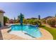 Inviting pool area with mature landscaping at 10310 E Tillman Ave, Mesa, AZ 85212