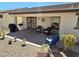 View of covered patio area with seating and decor at 2101 S Meridian Rd # 199, Apache Junction, AZ 85120