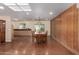 Bright dining room featuring a backyard view and access to the kitchen at 3030 E Shangri La Rd, Phoenix, AZ 85028