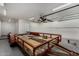 Spacious garage interior featuring a trailer on a concrete floor, providing ample storage and functional space at 3030 E Shangri La Rd, Phoenix, AZ 85028