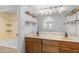 Bathroom featuring a double sink vanity and combined tub/shower at 3031 N Civic Center Plz # 317, Scottsdale, AZ 85251