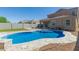 Enjoy this private pool and patio area, perfect for outdoor gatherings and backyard relaxation at 3113 N 303Rd Dr, Buckeye, AZ 85396