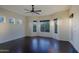 Hardwood floored bedroom with a view at 5520 E Desert Forest Trl, Cave Creek, AZ 85331