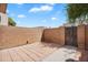 Private outdoor space with brick walls and pavers at 600 S Dobson Rd # 178, Mesa, AZ 85202