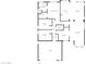 Layout showcasing the home's floorplan: four bedrooms, three bathrooms, kitchen, dining area, living room and garage at 7316 E Fledgling Dr, Scottsdale, AZ 85255
