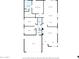Detailed floor plan illustrating the layout of the home, including bedrooms, bathrooms, and living spaces at 871 N Granada Dr, Chandler, AZ 85226