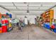 Spacious garage with ample storage space and room for multiple vehicles at 871 N Granada Dr, Chandler, AZ 85226