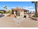 Inviting community clubhouse with ample parking, outdoor seating, and a convenient entrance adds value and convenience at 9708 E Via Linda Rd # 1350, Scottsdale, AZ 85258