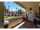 Outdoor patio with furniture and views of the surrounding community at 11375 E Sahuaro Dr # 1062, Scottsdale, AZ 85259
