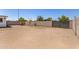 Large private backyard showcasing ample space and potential for landscaping at 12453 N 29Th Ave, Phoenix, AZ 85029