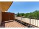 Balcony featuring wood floor with desert landscaping views at 16336 E Palisades Blvd # 4, Fountain Hills, AZ 85268
