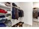 Walk-in closet boasts ample shelving and hanging space, perfect for organizing clothes and accessories at 1736 E Joelle Dr, Casa Grande, AZ 85122