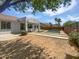 Home exterior displaying private backyard that features a pool and ample room to play at 19973 E Thornton Rd, Queen Creek, AZ 85142