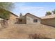 Large private backyard with covered patio has plenty of space for recreation at 2625 E Beverly Rd, Phoenix, AZ 85042