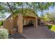 Outdoor space has covered patio, outdoor kitchen, fireplace, and is great for entertaining Gathering and friends at 29159 N 128Th Ln, Peoria, AZ 85383